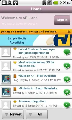 Azyya forum android App screenshot 0